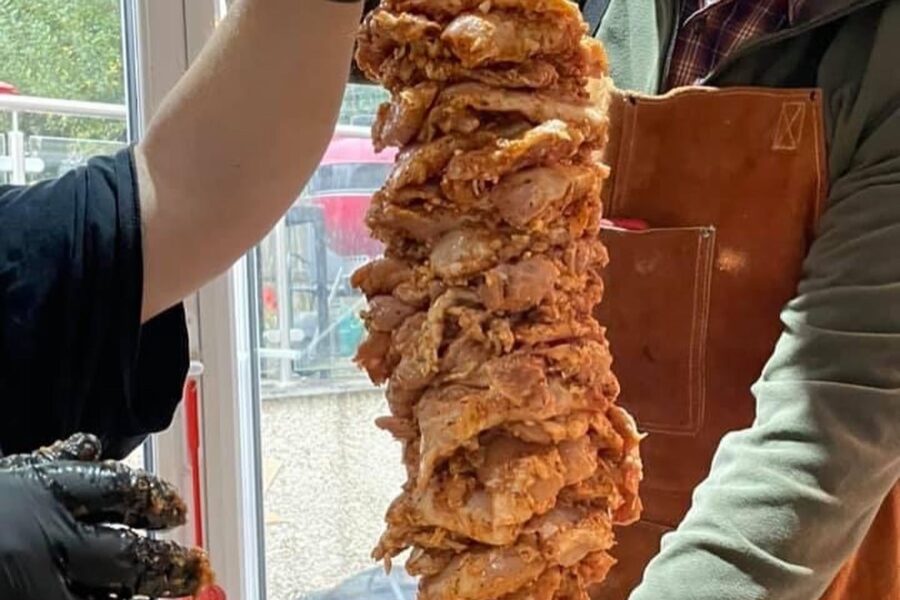 Making Chicken Kebab