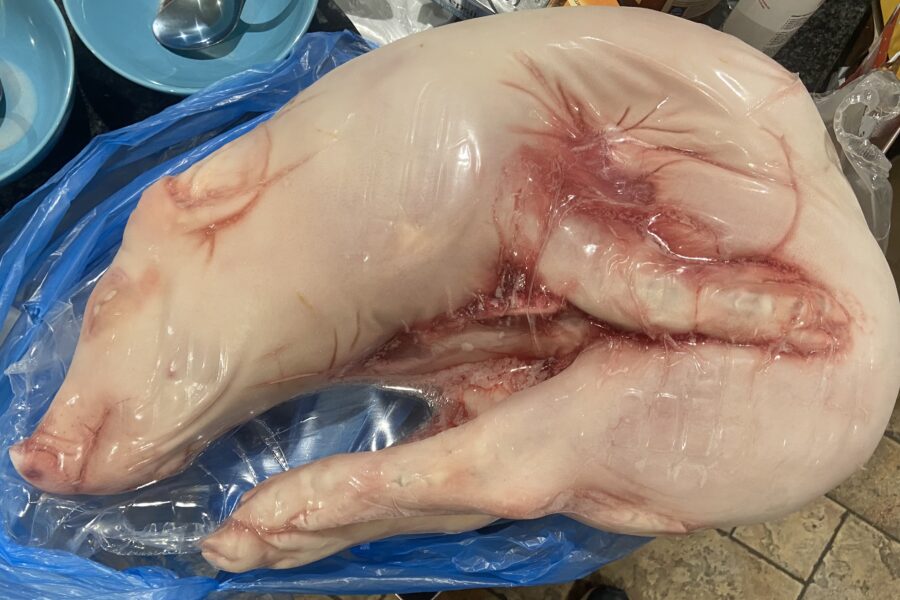 packaged suckling pig
