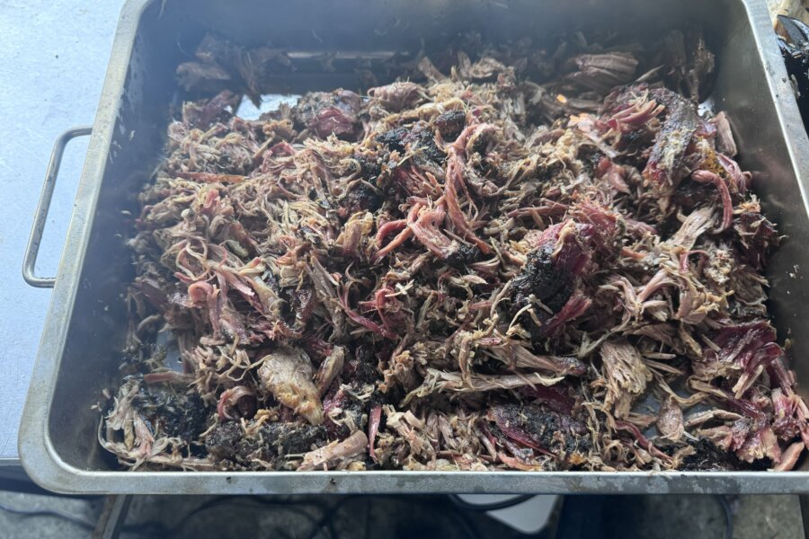 Shredded lamb shoulder